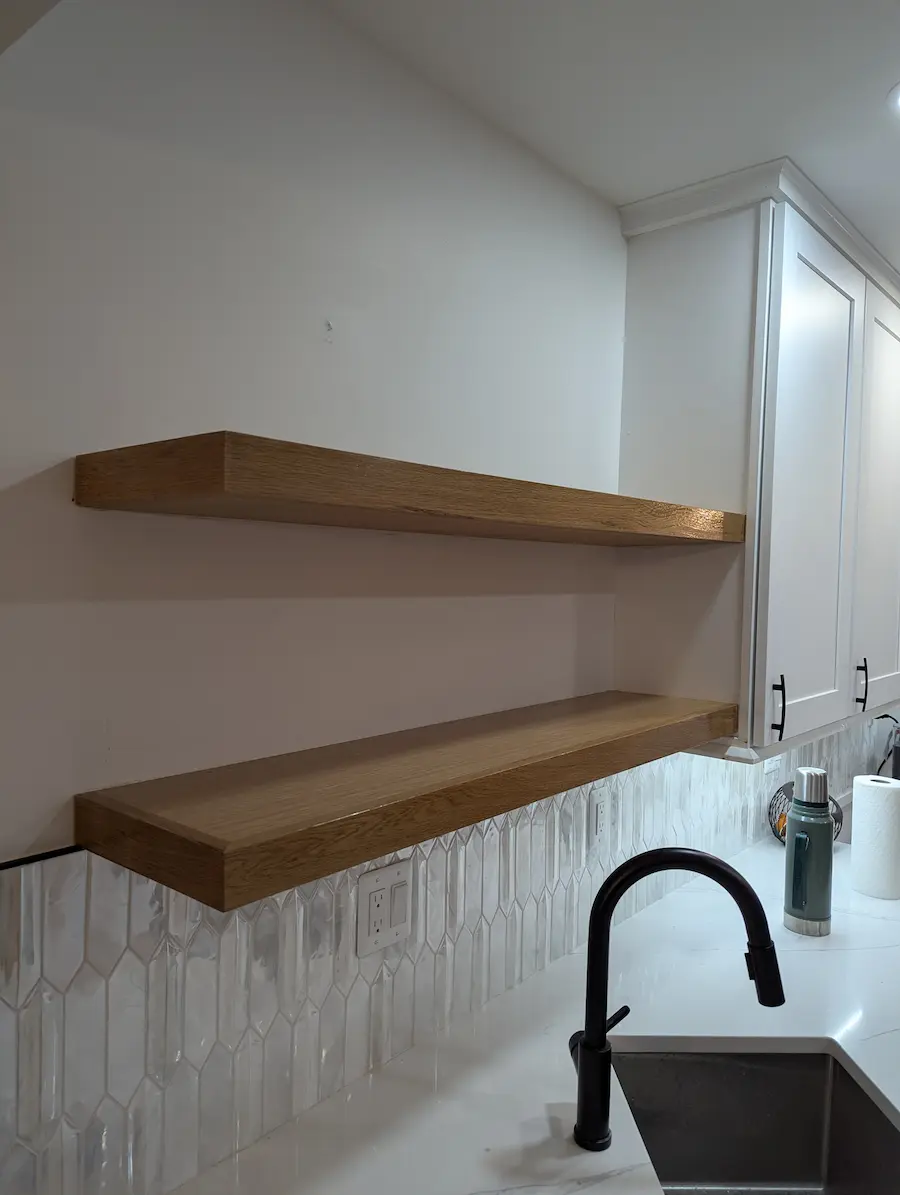 Floating shelves